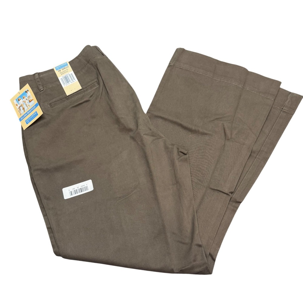 Dockers Women Jillian Bootcut Nouveau Fit Pants Brown 16 Short 253189524